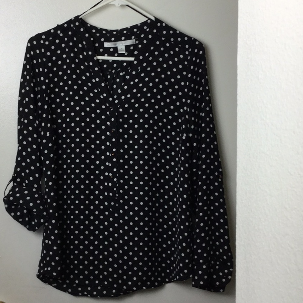 Lauren Conrad polka dot blouse